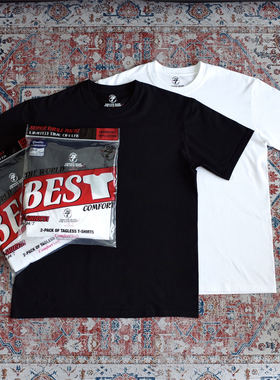 24/7 BY SWFI远东 支线纯棉黑白套装（一包两件）短袖T恤cleanfit