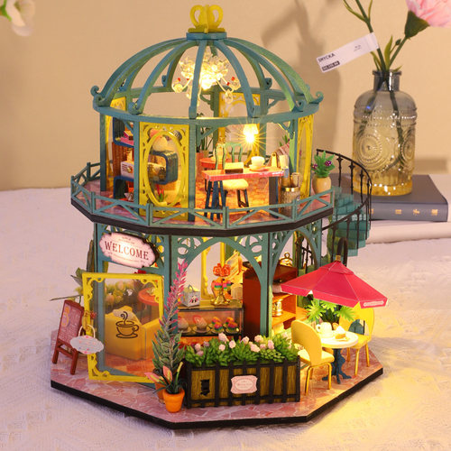 3D木质立体拼图建筑房子手工制作