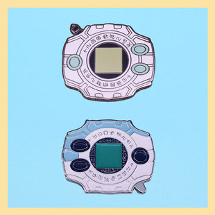 刘畅同款数码宝贝徽章可爱日系背包装饰品Digimon暴龙机卡通胸针