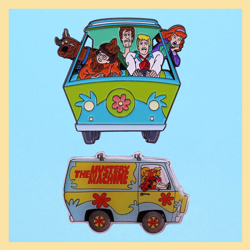 动画电影《史酷比》(scooby doo)神秘机器胸针潮流百搭衣服小别针