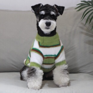 秋冬新款宠物衣服批发貂绒加厚针织毛衣雪耐瑞比熊博美西地高泰迪
