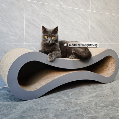 艾柯代发跨境爆款现货petfusion瓦楞纸特大型灰色8字猫抓板860mm