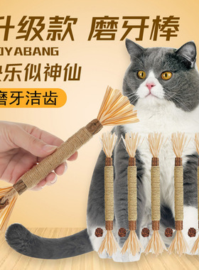 猫玩具自嗨解闷超大逗猫棒猫薄荷虫瘿果木天蓼幼猫磨牙棒耐咬玩具