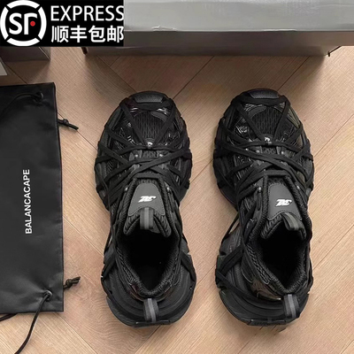 奥莱精选正品绑带巴黎3xl老爹鞋黑武士男鞋秋季新款厚底增高运动