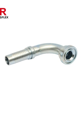 KUNGFLEX 87692-08-08 90°SAE法兰 不锈钢扣压接头 6000PSI