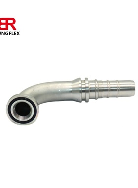 永华标准90°SAE 3000 PSI 87393法兰接头 六层钢丝剥内外胶芯子