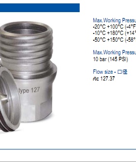 RTC快速接头RTC127系列 替换Staubli