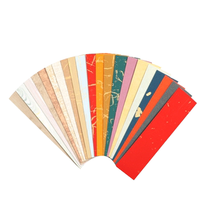 曹一阁一笔笺空白宣纸小卡条古风小纸条diy手机壳手写小楷瘦金体彩色蜡染鎏金书法毛笔软笔作品纸卡纸书签