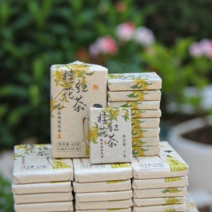 桂花红茶云南滇红茶古树滇红小包装茶叶小茶砖花蜜香小方片茶63g