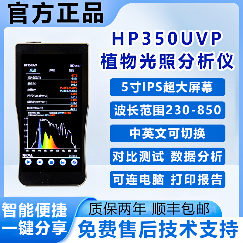 辐照度HP350UVS紫外光谱