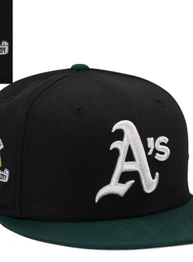 街头潮款绿色棒球帽子男女时尚AS平沿潮帽出口跨境青年嘻哈硬顶帽