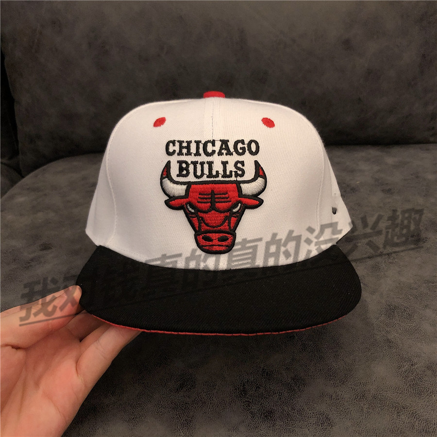 欧美潮款牛头平沿帽子白色经典怀旧潮款棒球帽男女春夏外贸平沿帽