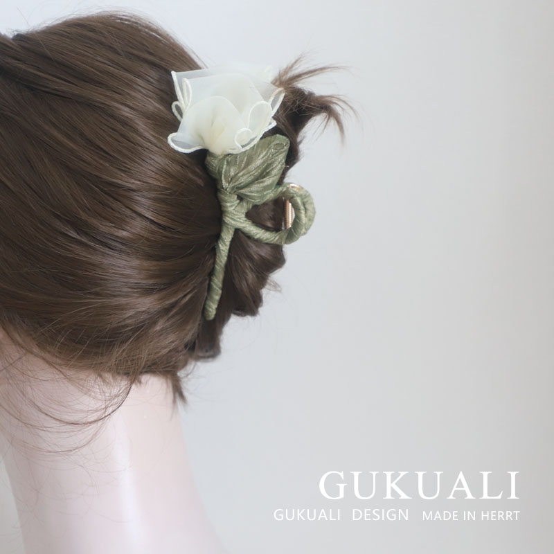 GUKUALI发夹仙女花朵鲨鱼夹