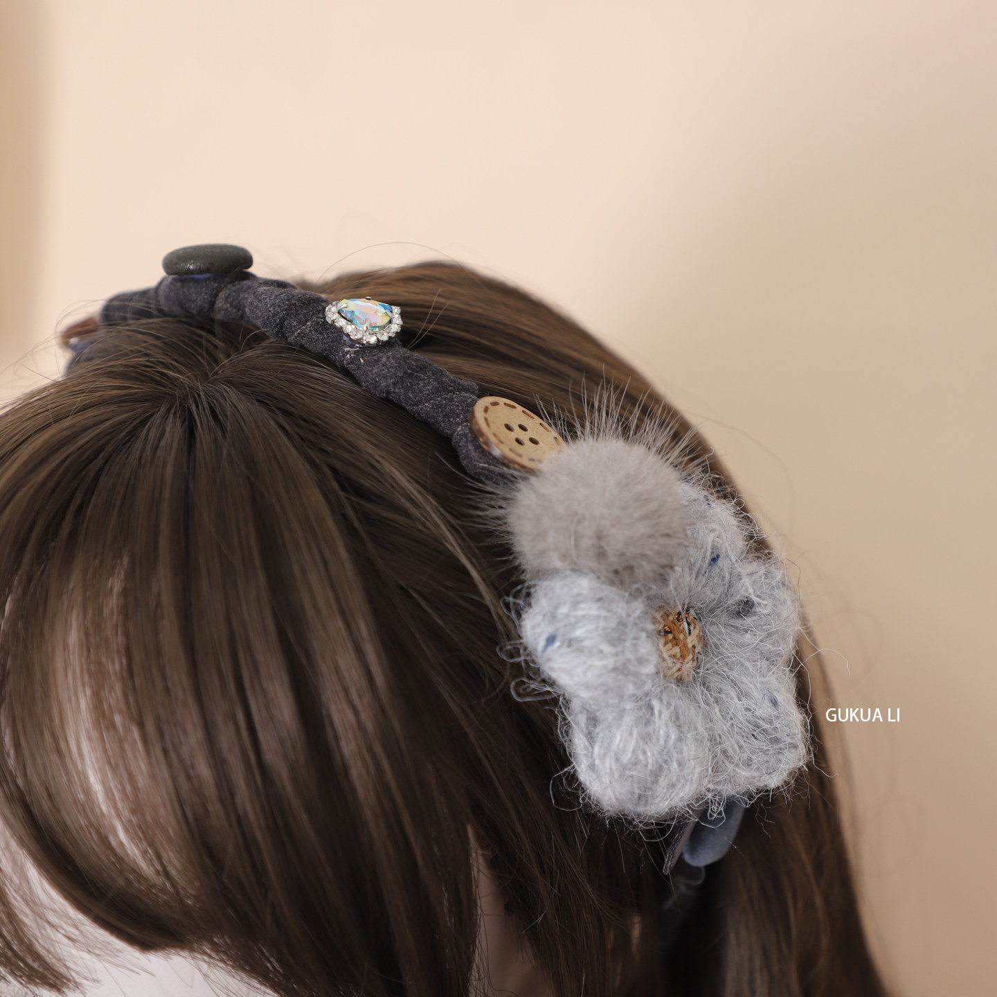 GUKUALI可爱毛绒针织花朵女秋冬发箍布艺发饰头饰头箍高颅顶发夹,饰品/流行首饰/时尚饰品新,发饰,淘宝优惠券,粉丝福利购,淘宝优惠卷