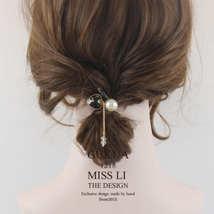 660M2018新款 流行发绳发饰头饰头绳礼物少女心手环 心形水晶韩版