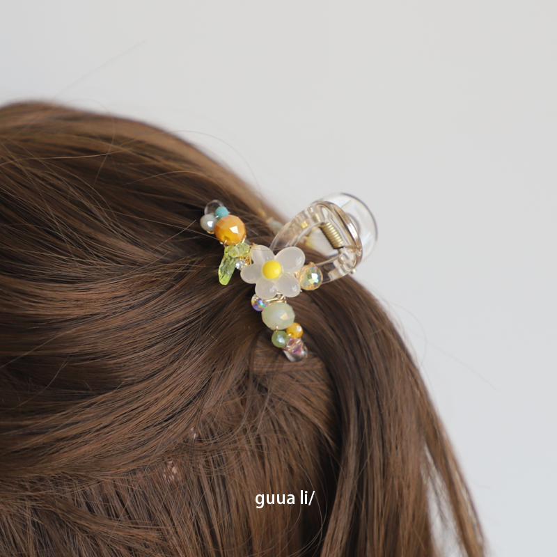 GUKUALI花朵抓夹发量少