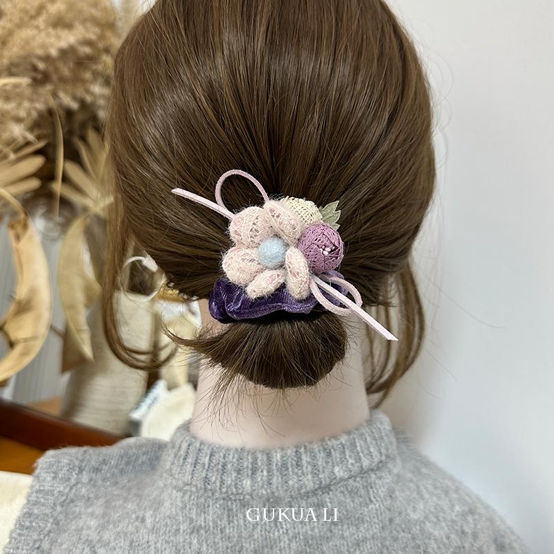 仙气2024新款流苏马尾头饰精致