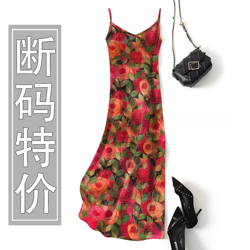 上新~夏季新款民族风背心吊带裙女中长款减龄宽松遮肚连衣裙外穿