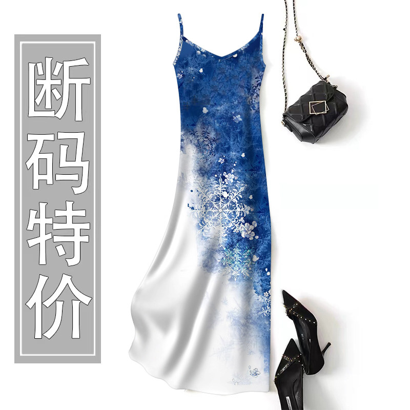 2026夏季新款民族风连衣裙女宽松显瘦遮肉中长款减龄休闲打底裙子