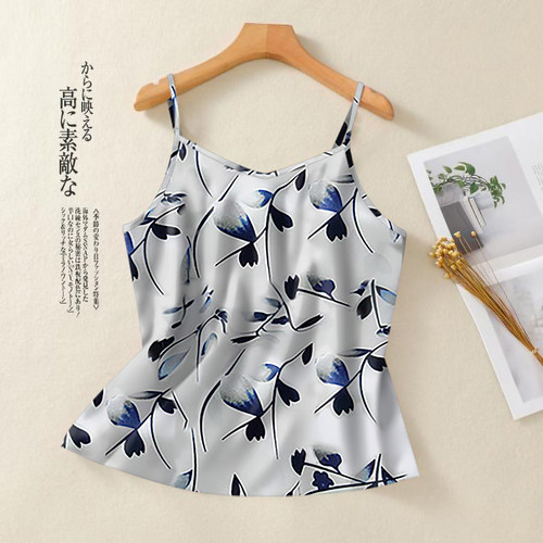 清仓捡漏~夏季冰丝无袖小吊带背心女宽松显瘦打底衫外穿上衣女