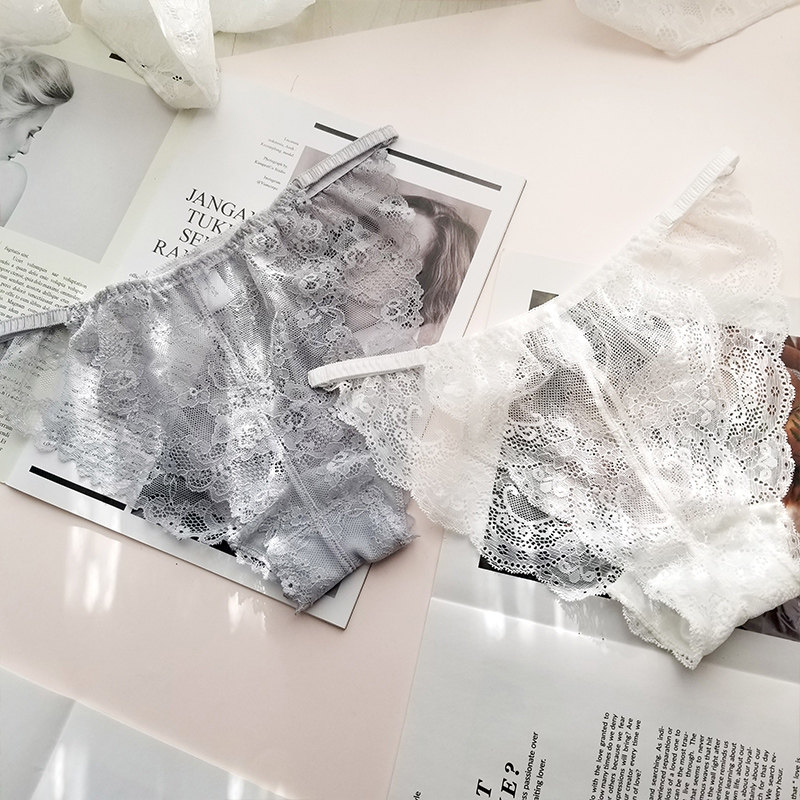 特价清仓蕾丝透气花边透气舒适均码打底裤三角裤内裤3条装