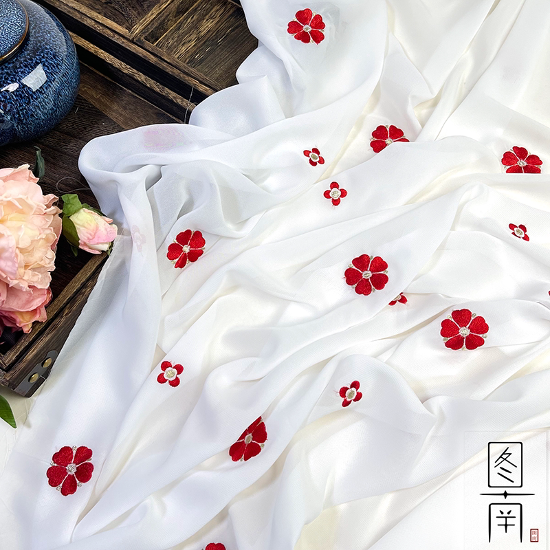 图南雪纺汉服古风绣花图片