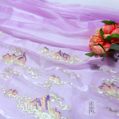 图南刺绣汉服中国风马面裙印花