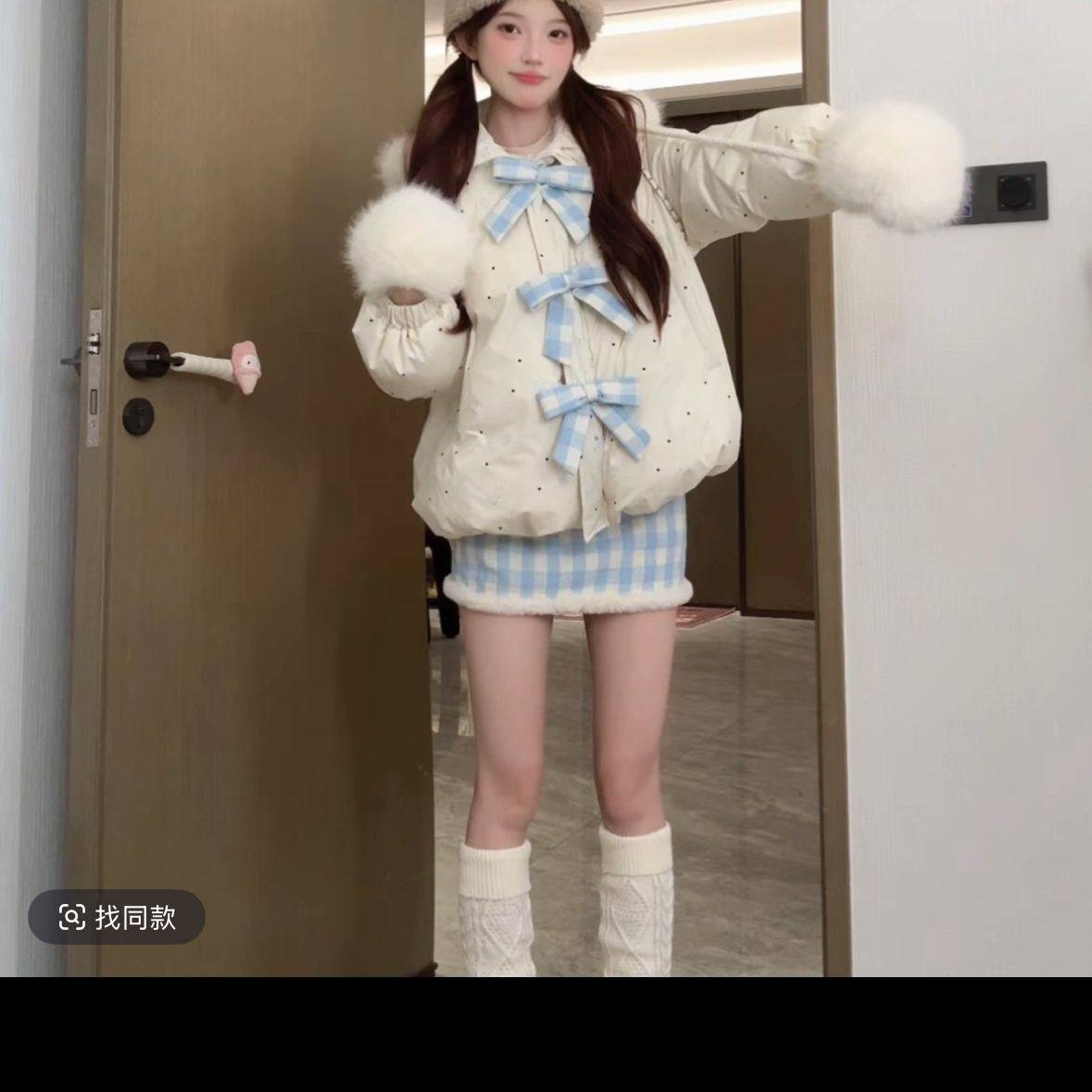 冬季2025新款女装带帽小香风韩系轻奢高级感百搭雪顶泡芙外套,女装/女士精品,短外套,淘宝优惠券,粉丝福利购,淘宝优惠卷