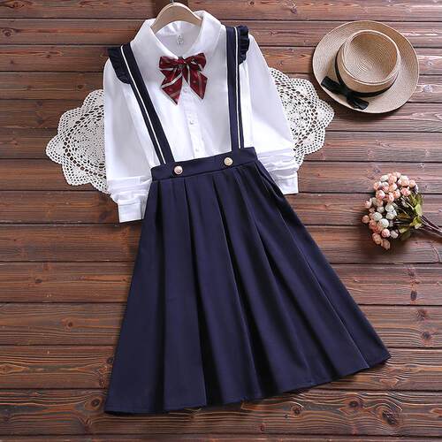 艺考演出服背带裙礼服学生演讲合唱女大童主持人朗诵钢琴表演服装