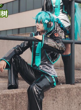 初音cos服 性转c服MIKUO cosplay全套服装未来转性 V家02男性版V+