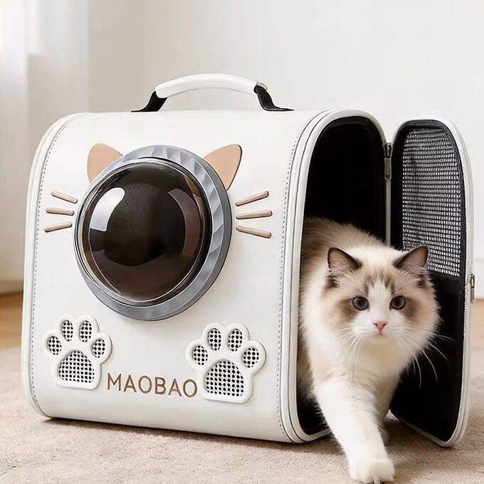 猫包太空舱双肩包大容量宠物背包便携外出户外防晒防应激猫咪背包