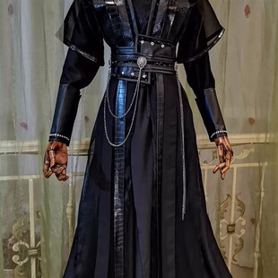 古装黑色男劲装黑水贺玄顾昀墨燃萧策安cos服墨燃cos服古风男装