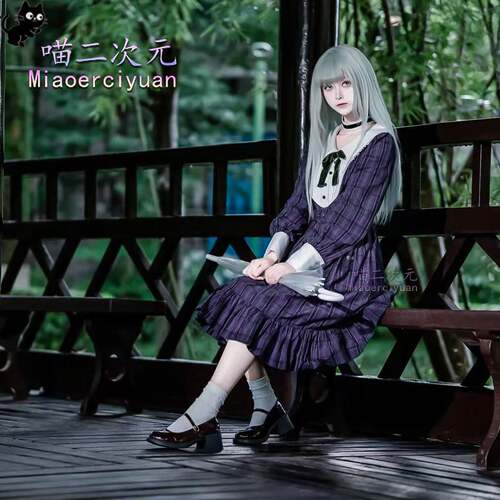 喵二若叶睦cos服格子裙常服Ave Mujica cosplay二次元同款