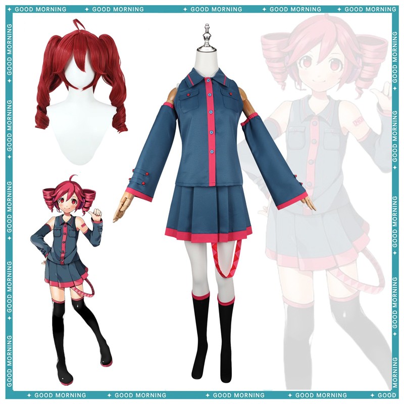 初音未来Cos服装蓝色Cosplay制服重音角色扮演套装动漫周边Cos道