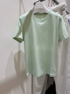 T恤潮牌上衣女 纯色圆领短袖 2026春季 新品