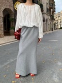 休闲百搭半身裙女宽松长裙 时尚 2026早春新款 女装