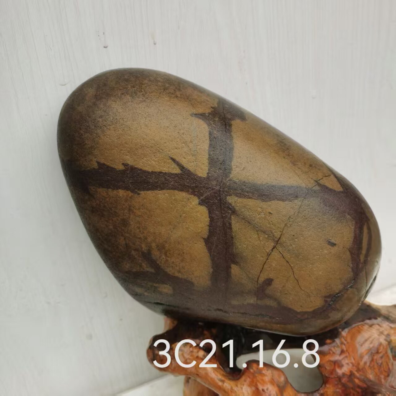 天然原石无打磨画面人物奇石汉江长江石假山文字石桌面招财摆件