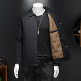 2025男士冬季新品短款羽绒服潮流纯翻领商务休闲修身外套5270P280，男装羽绒服，电商D220