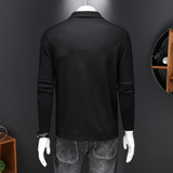 针织羊毛外套男士秋冬新款韩版修身潮流时尚翻领毛衣开衫6892P155，男装针织衫/毛衣，电商D220