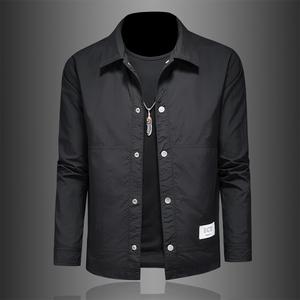 2026男士春秋季工装商务休闲时尚修身夹克外套 8259 P165，男装夹克，电商D220