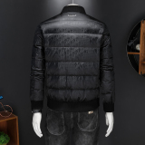 2025男冬季新品短款羽绒服潮流翻领轻奢风休闲修身外套25216P350，男装羽绒服，电商D220