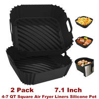 Air Fryer Silicone Liners Pot Oven Liner Baking Tray Basket thumbnail 3