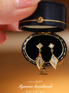 十字星芒|通勤风 日剧氛围感温柔精致好搭配星芒锆石温柔耳钉耳夹