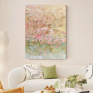 饰挂画抽象立体油画 极简风客厅肌理装 MUMO.原创手绘 契栖