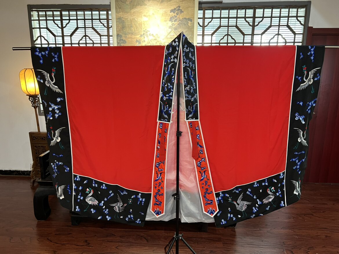 道家仙鹤经衣 机绣太极八卦鹤边经衣道士服道袍