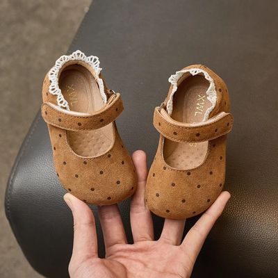 女宝宝学步鞋2025春季新款小皮鞋
