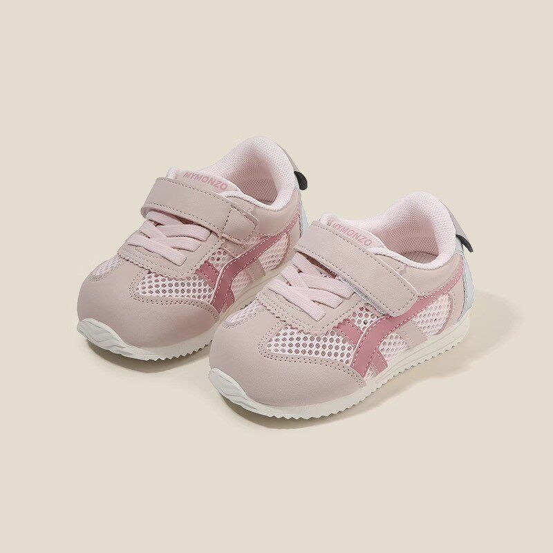 女宝宝鞋子夏季单网阿甘鞋婴儿软底学步鞋女童透气网面运动鞋网鞋