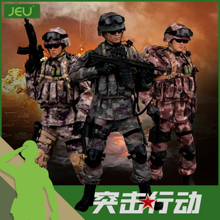 6兵人手办模型突击行动玩具士兵军人可动人偶手办退伍礼物 JEU1