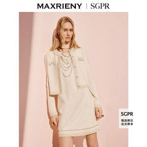 【SGPR】千金miu系套装开衫外套针织连衣裙两件套气质穿搭女