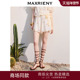 MAXRIENY浪漫松弛小a型短裤 商场同款 蝴蝶结细带绣花阔腿裤